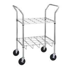 product image Chrome Oxygen Cylinder Cart