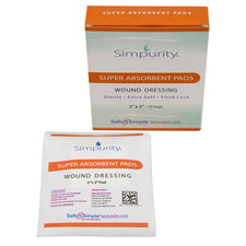 product image Simpurity Super Absorbent Pads Wound Dressing