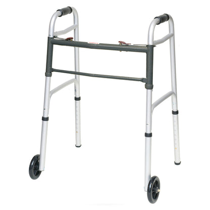 ProBasics Aluminum Two-Button Release Folding Junior Walker With 5" Wheels
