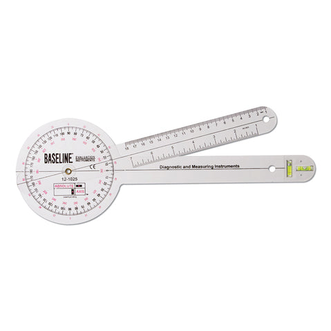 12" Plastic Goniometer with Absolute+Axis Built-In