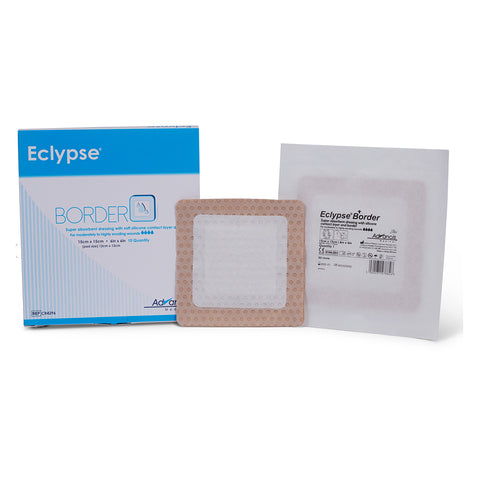 Eclypse® Border- Super Absorbant Dressing w/ Silfix Adherent and Border
