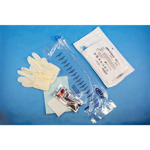 EZ-Advancer® Closed System Intermittent Catheter, Standard-Size Kit, Soft PVC