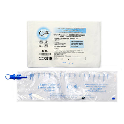 Cure Catheter® - Closed System / Unisex / Straight Tip