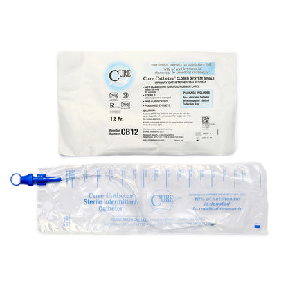Cure Catheter® - Closed System / Unisex / Straight Tip