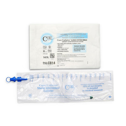Cure Catheter® - Closed System / Unisex / Straight Tip