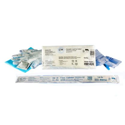 Hydrophilic Cure Catheter® - Male 16" / Straight Tip with Kit