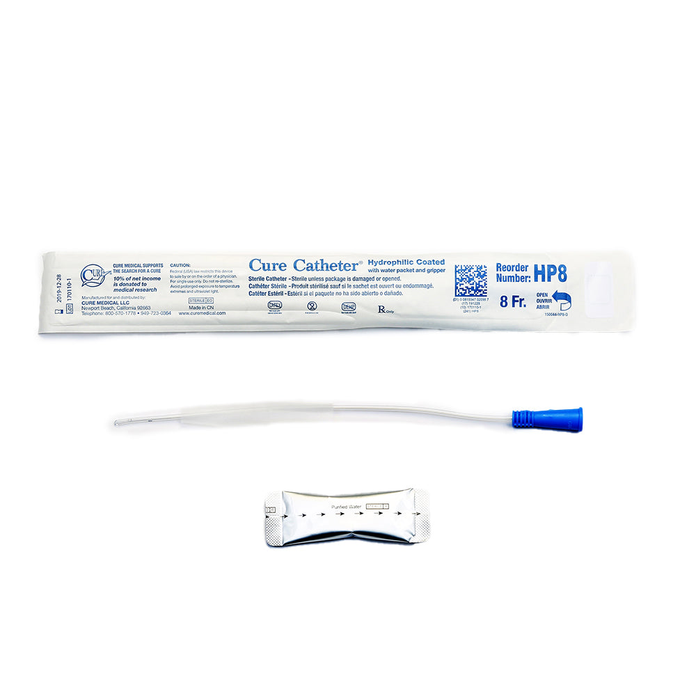 Hydrophilic Cure Catheter® - Pediatric / 10“ Straight Tip