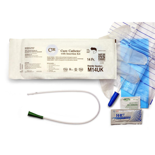 Cure Medical® Pocket Catheter - Male / 16” Straight Tip Kit