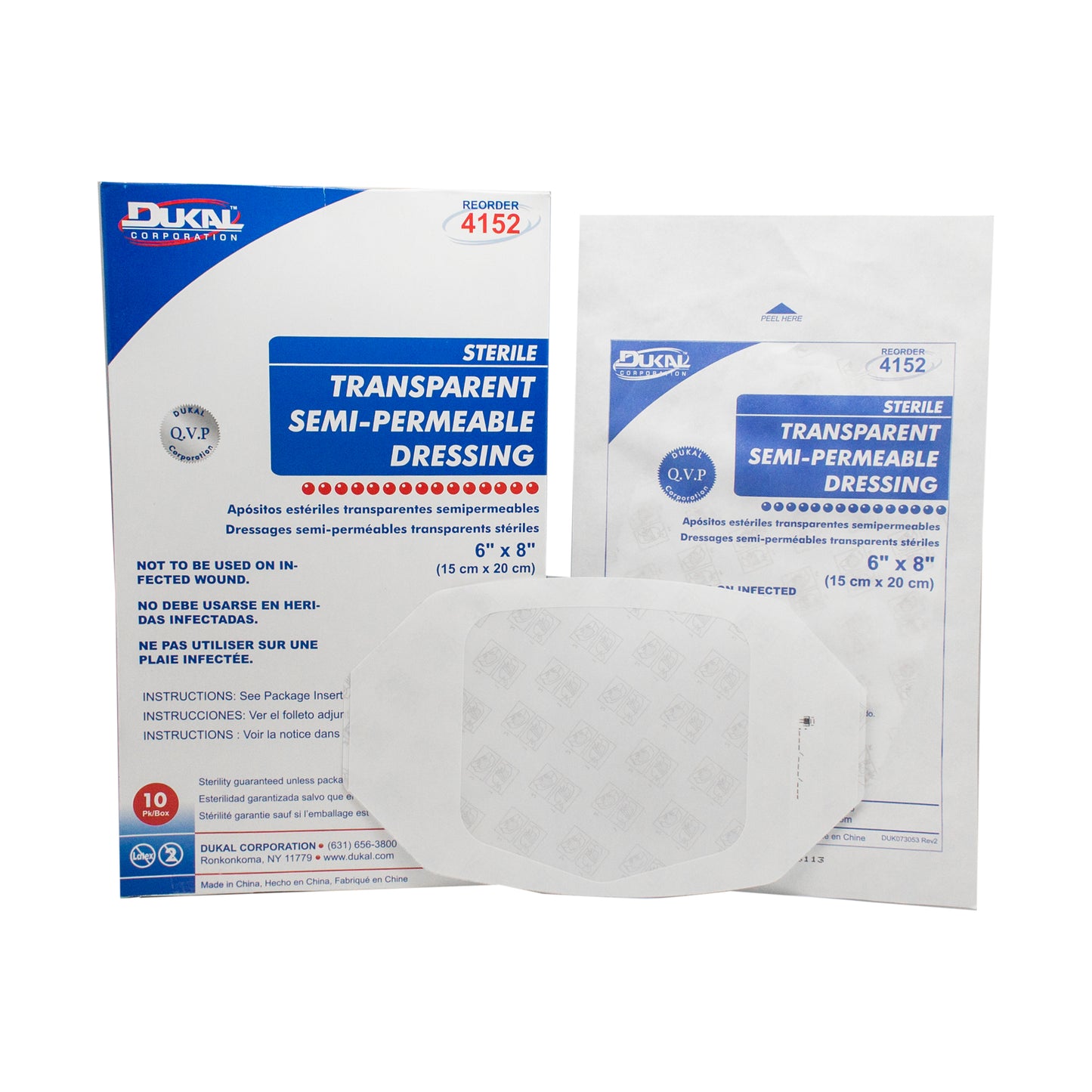 Sterile Transparent Semi-Permeable Dressing