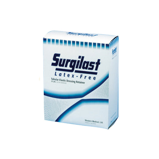 Surgilast Elastic Retainer Dressing, Latex-Free 25 Yd Stretched