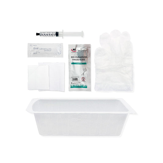 TruAdvance® Foley Insertion Tray, Pre-Saturated BZK Swabsticks
