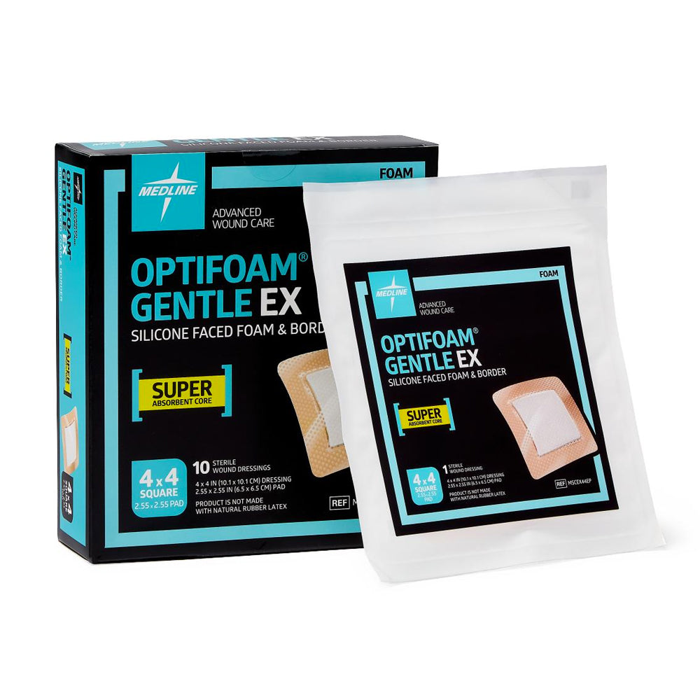 Optifoam Gentle EX Silicone-Faced Foam Dressings