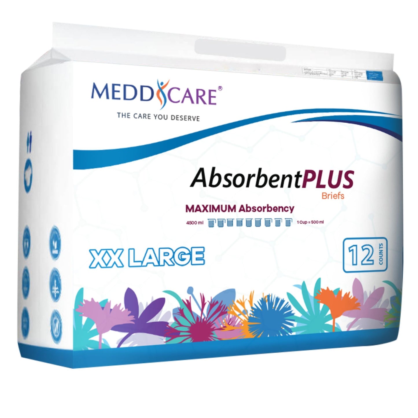 Meddcare Absorbent Plus Overnight Brief