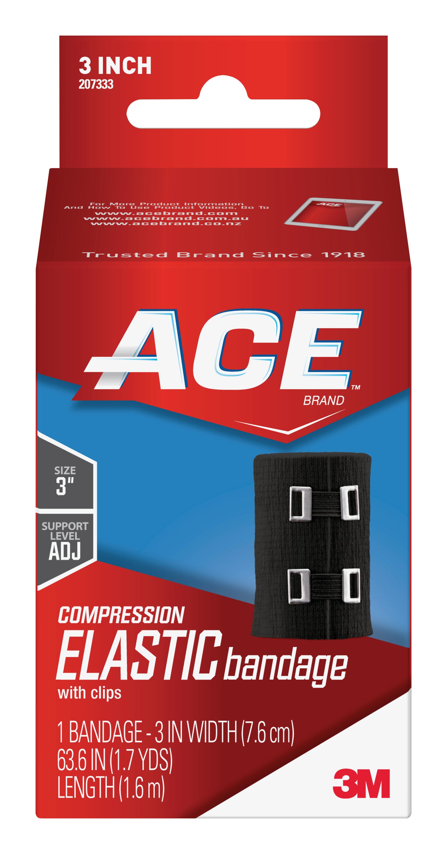 ACE™ Brand Elastic Bandage w/clips