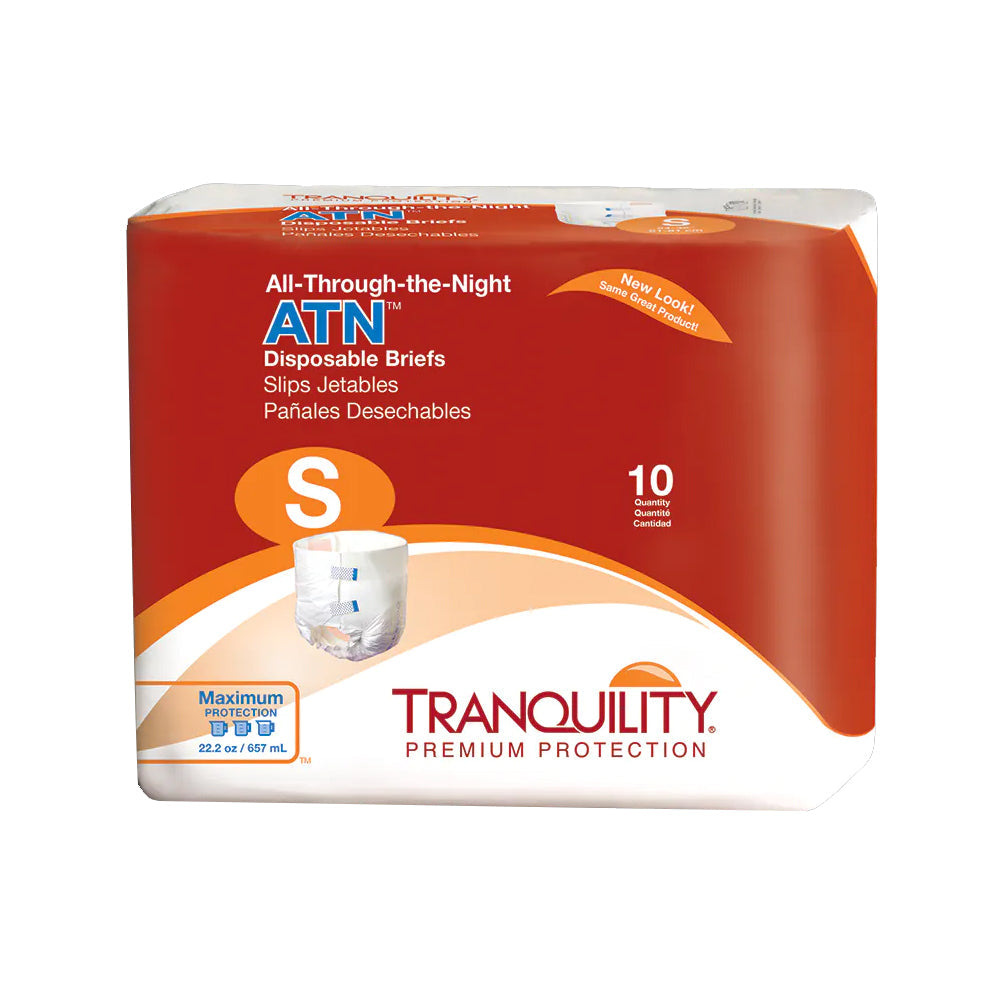 Tranquility Adult Diapers with Tabs Disposable All-Through-The-Night, Maximum