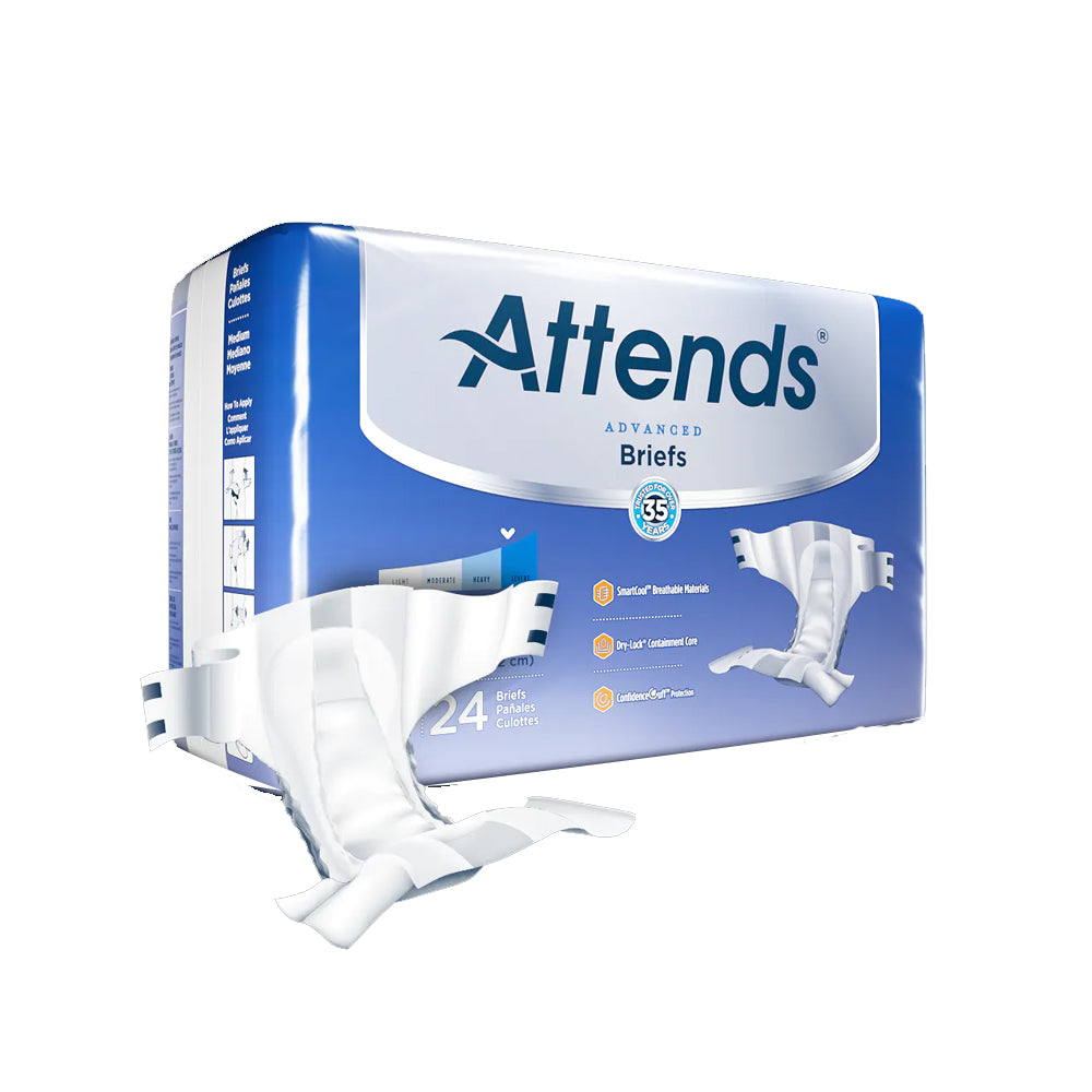 Attends Advanced Adult Diapers with Tabs, Severe