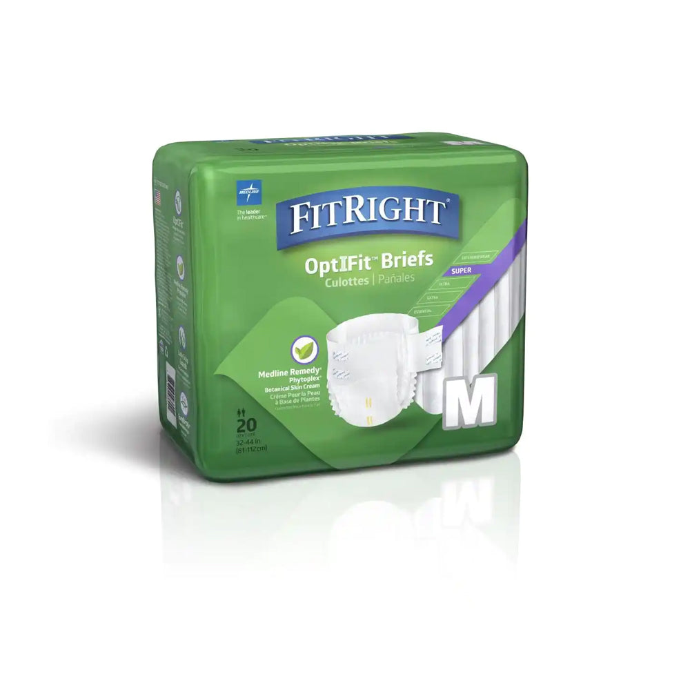 FitRight Restore Super Incontinence Briefs with Remedy Phytoplex, Maximum Absorbency