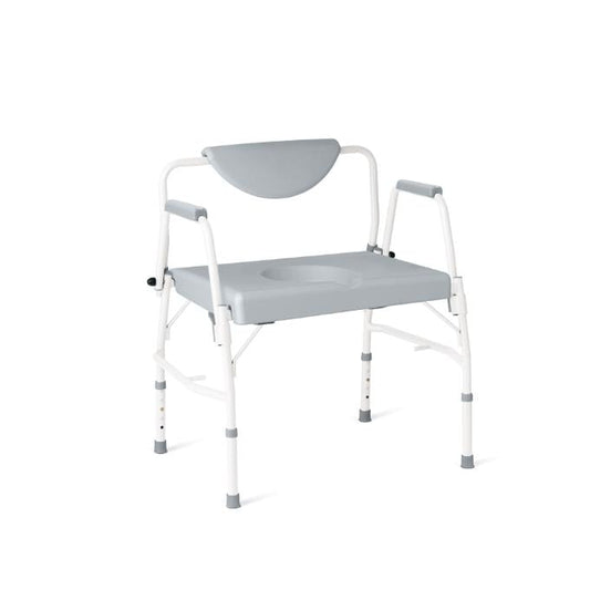 Medline Steel Bariatric Drop Arm Commode, 1,000 lb