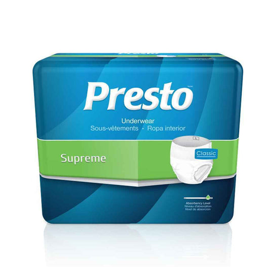 Presto Supreme Classic Protective Underwear, Maximum Absorbency