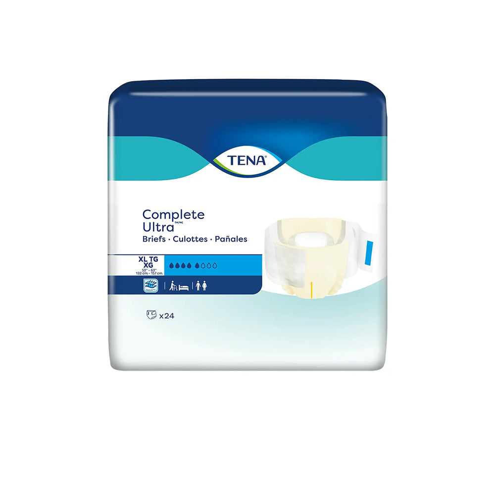 TENA Complete Ultra Unisex Adult Disposable Diaper, Moderate Absorbency