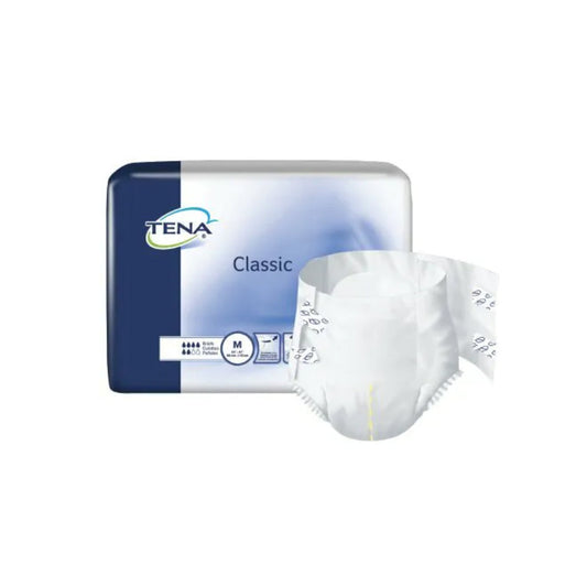 TENA Classic Unisex Adult Disposable Diaper, Moderate Absorbency