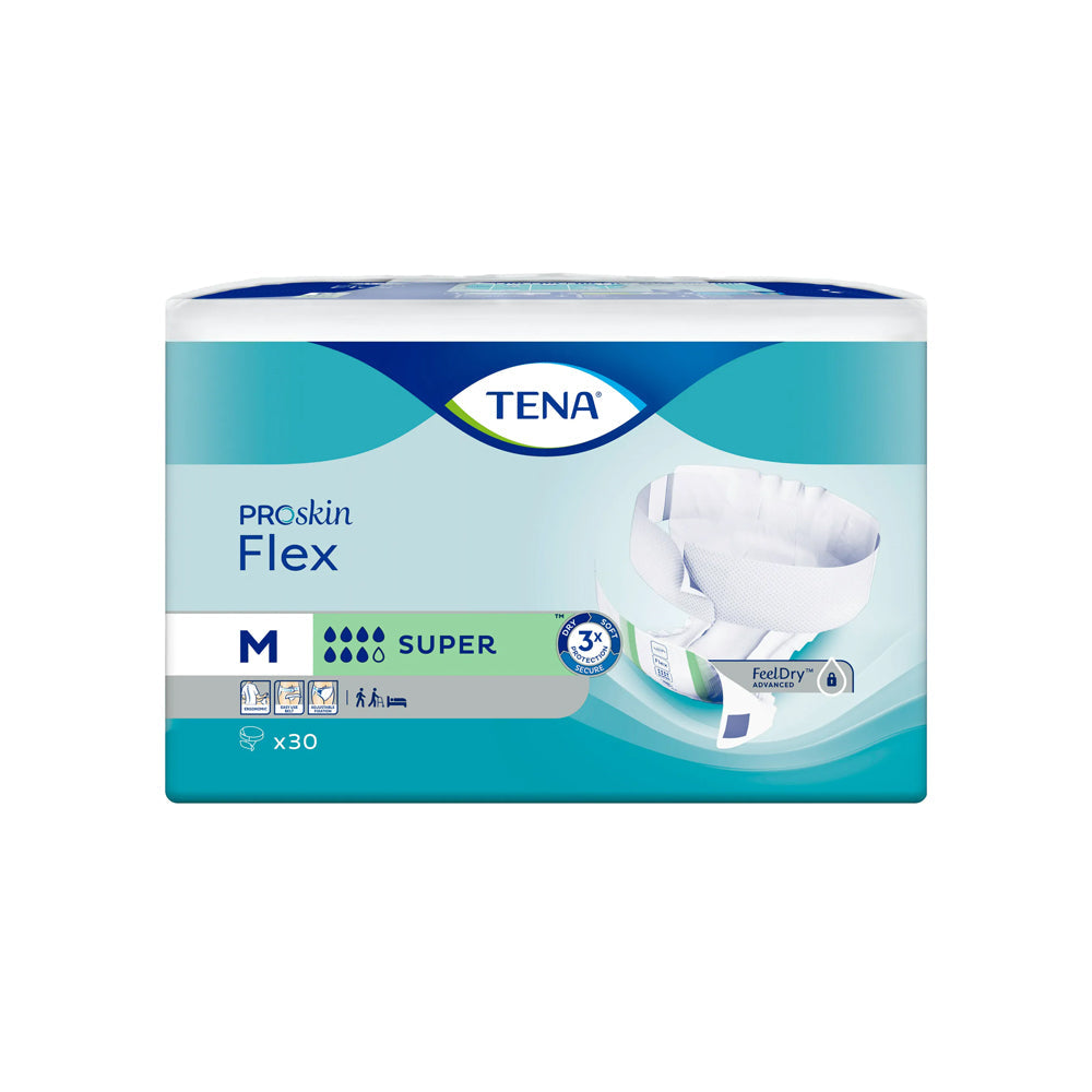 TENA ProSkin Flex Super Adult Diapers, Maximum Absorbency