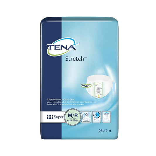 TENA Stretch Super Incontinence Adult Diaper, Super Absorbency