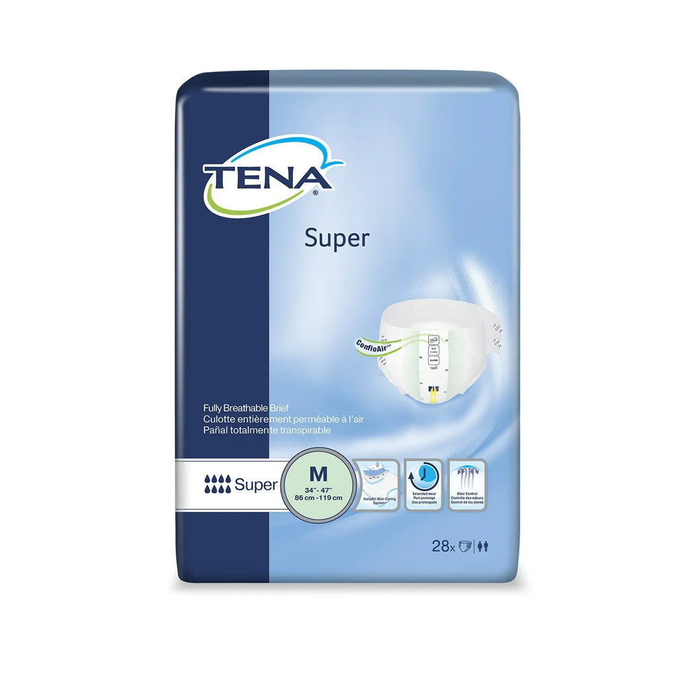 TENA Super Incontinence Adult Diapers, Maximum Absorbency