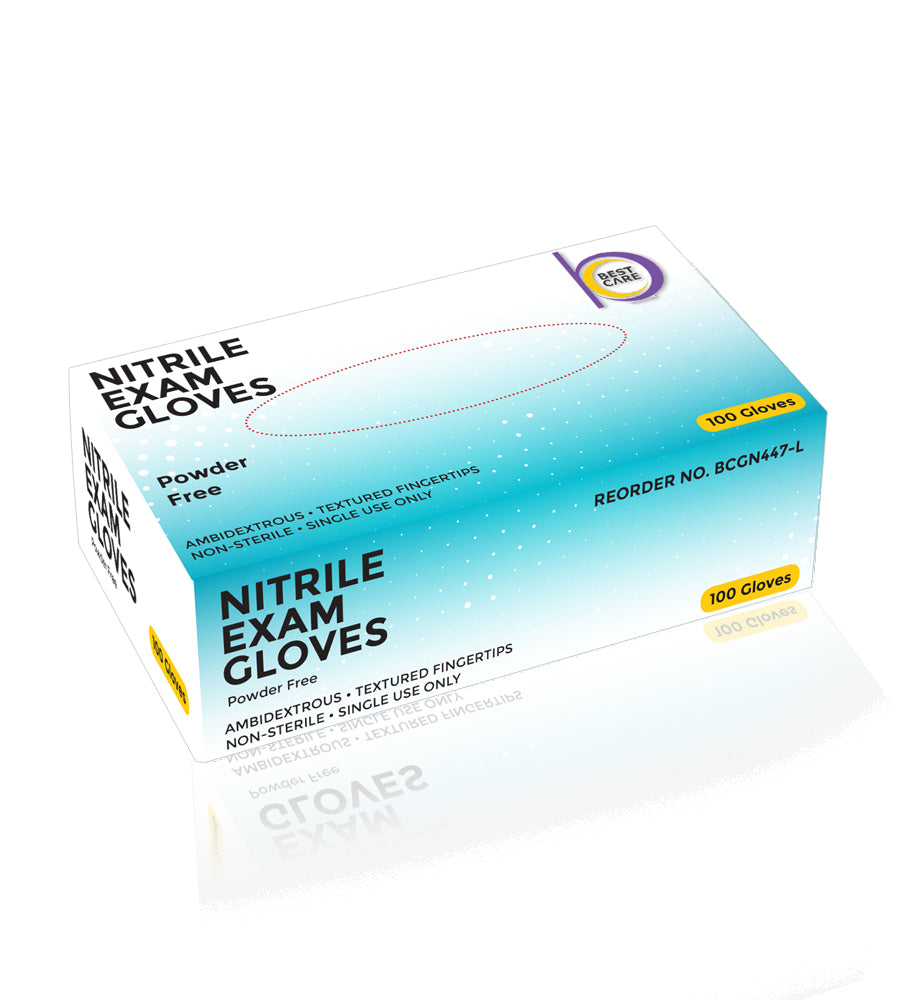 Nitrile Powder Free Gloves - Single Box